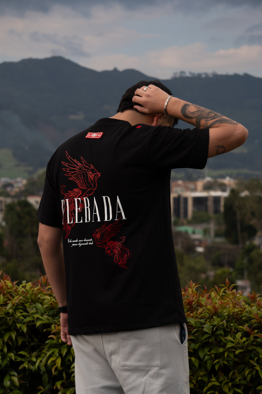 Camiseta Oversize Premium “Ave Fénix” Black