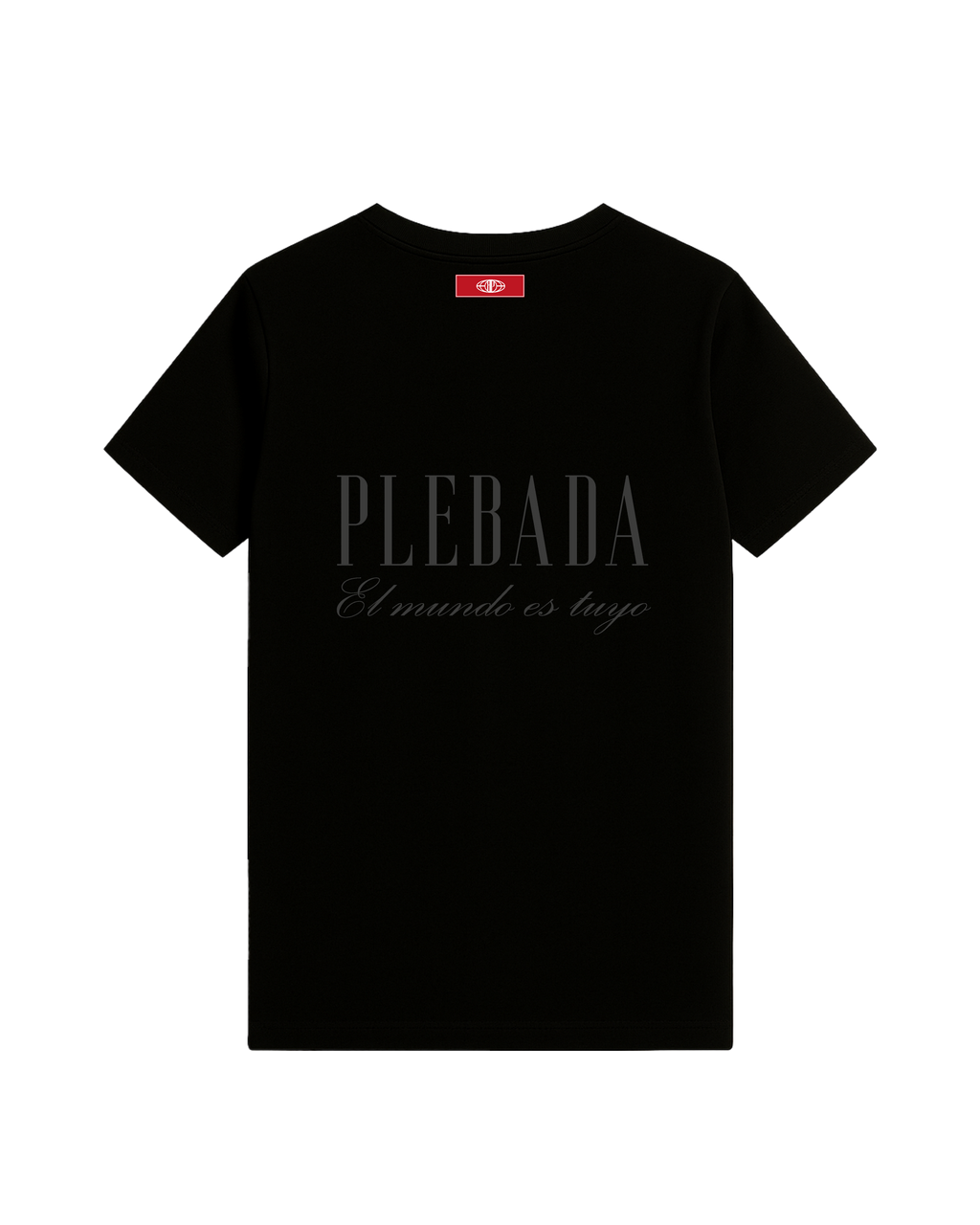 Camiseta Regular Fit Premium “El mundo es tuyo” All Black