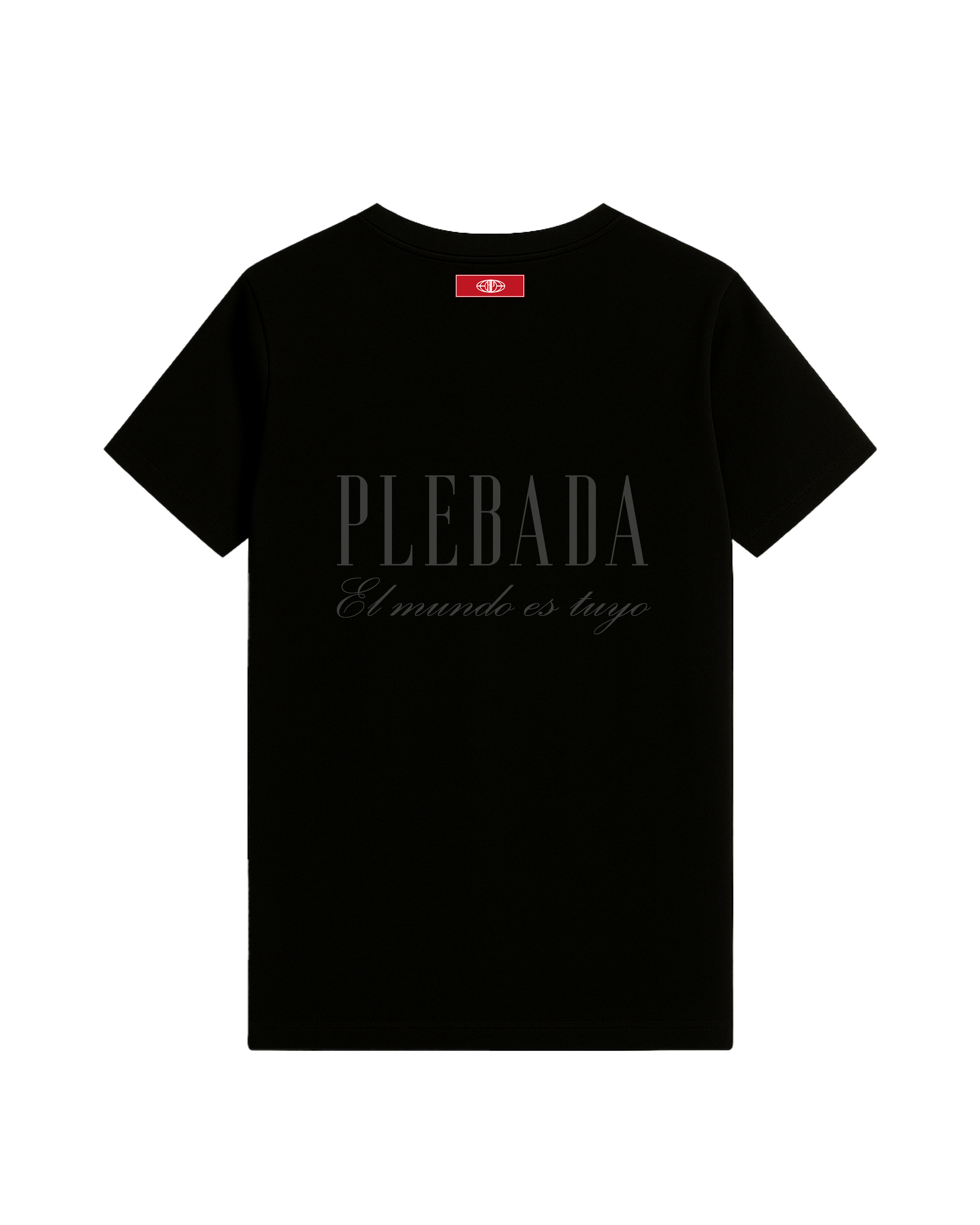 Camiseta Regular Fit Premium “El mundo es tuyo” All Black