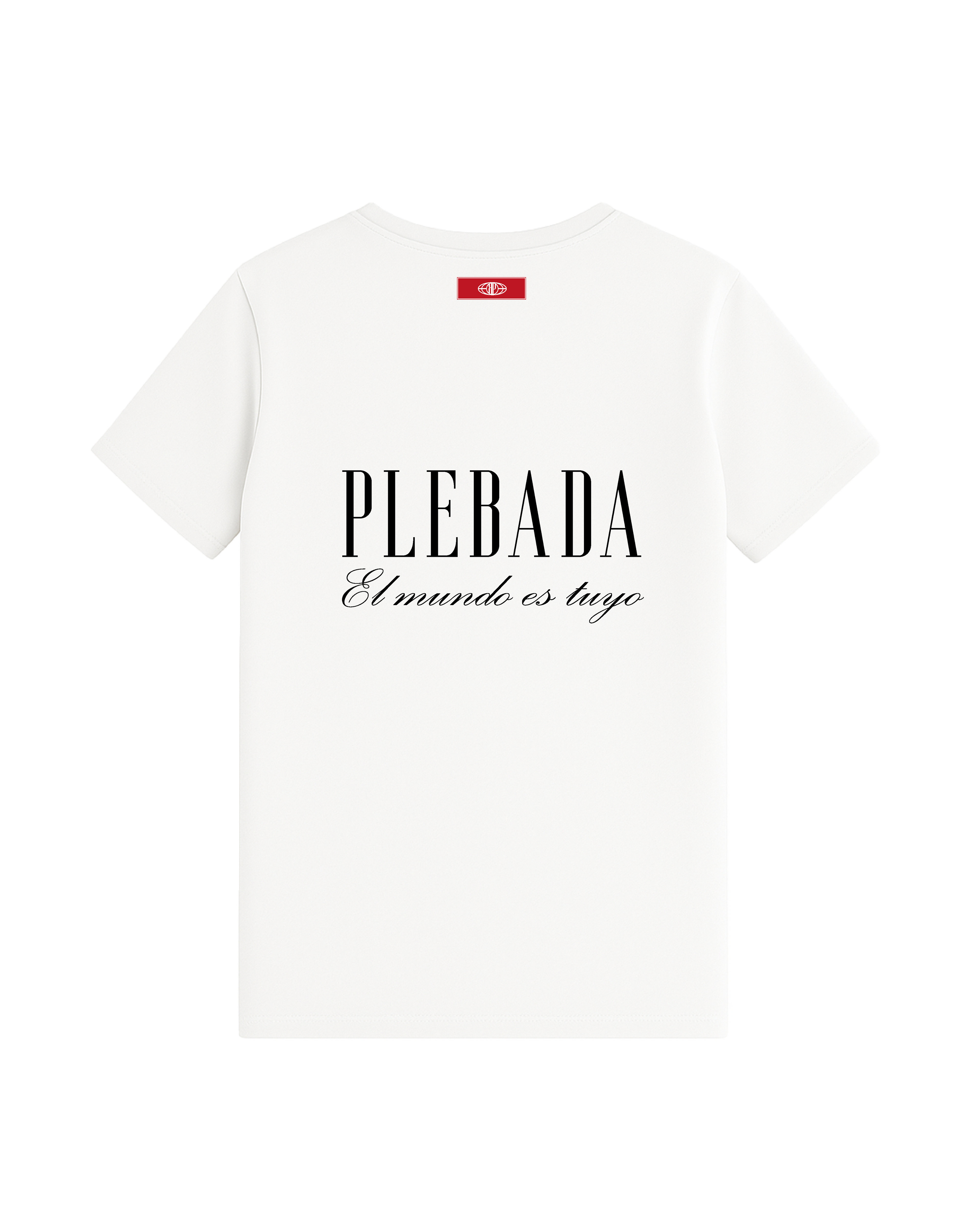 Camiseta Regular Fit Premium “El mundo es tuyo” Ivory