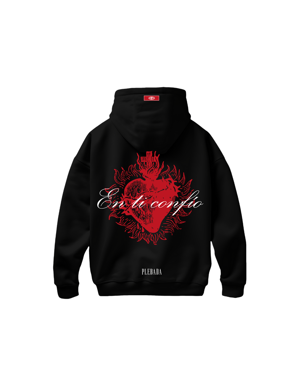 Hoodie Premium “En ti confio” Black
