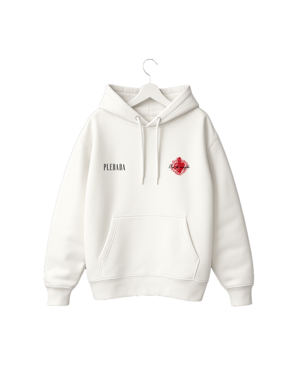 Hoodie Premium “En ti confio” Ivory