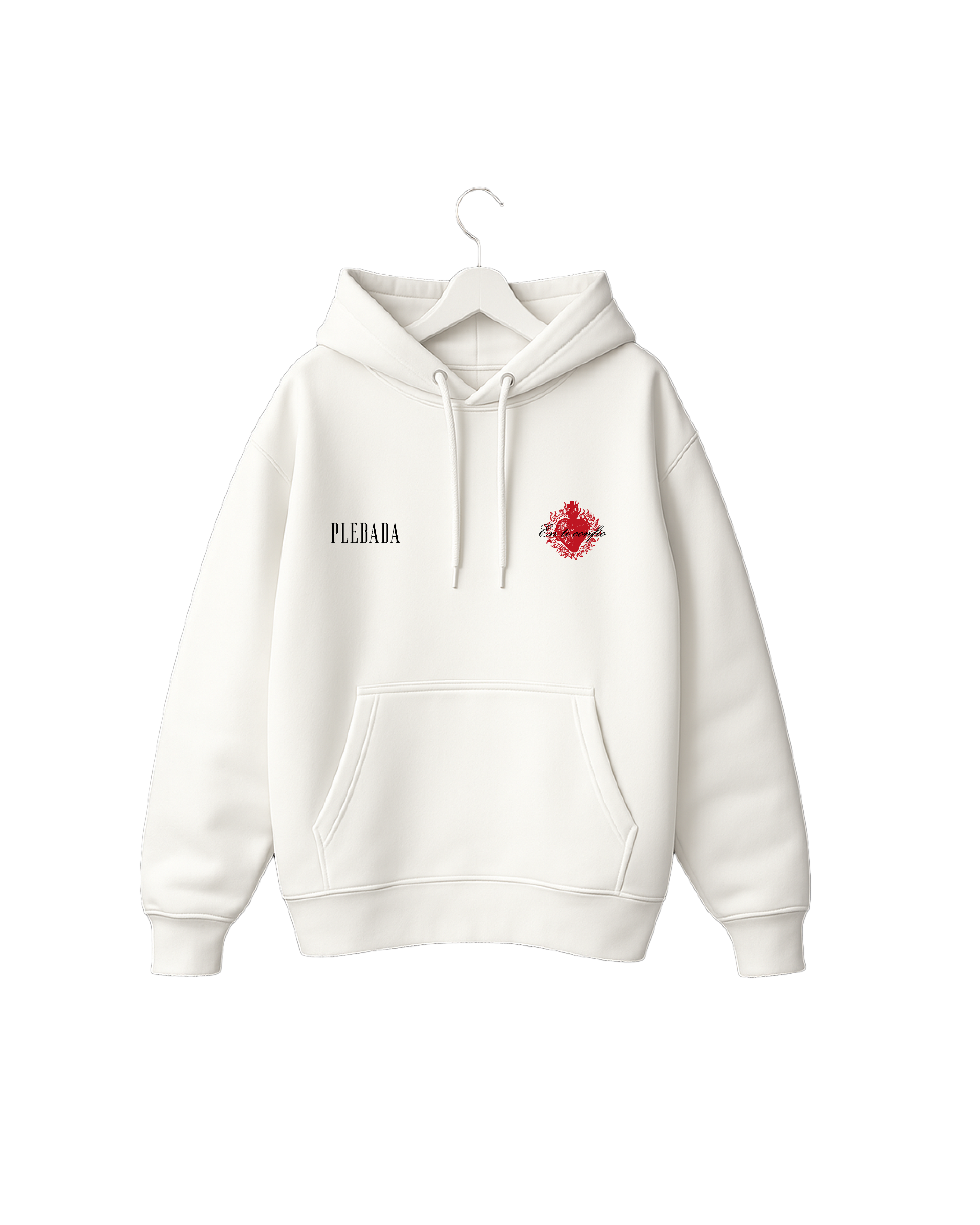 Hoodie Premium “En ti confio” Ivory