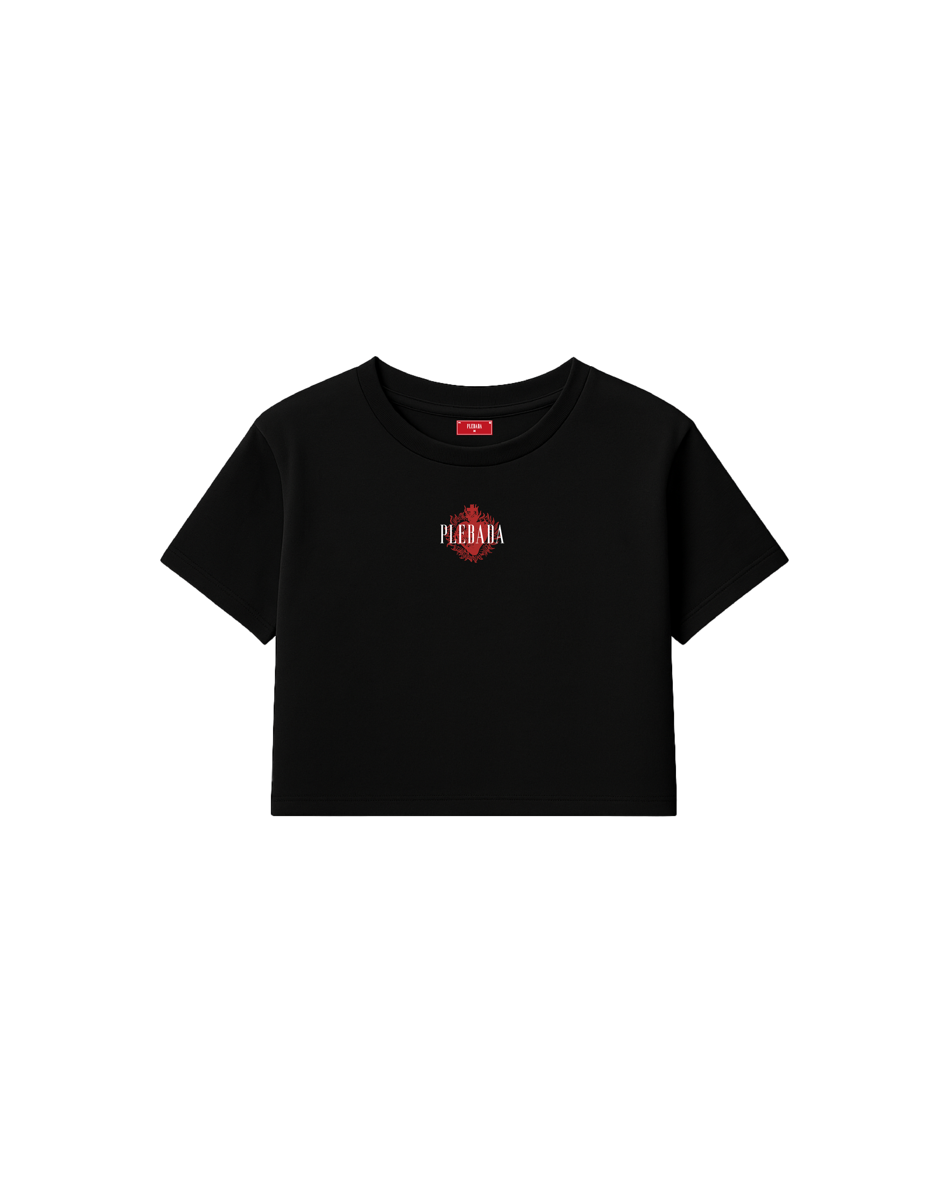 Crop Top Premium "En Ti Confío" Black